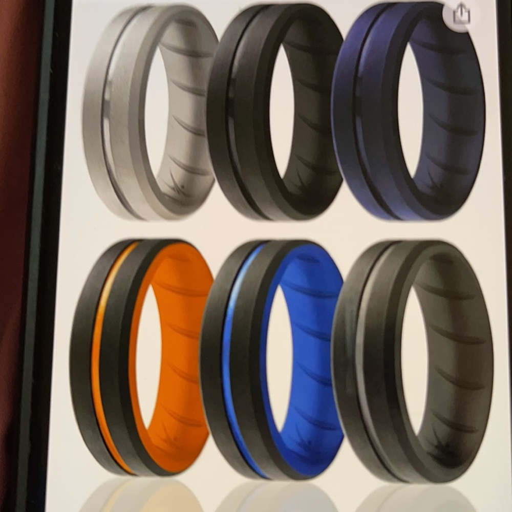 Silicone Rings for Men Multipack - Picture 2 of 2